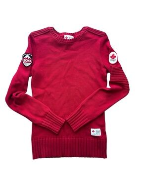 Hudson’s Bay Vancouver 2010 Olympics Cotton Knit Sweater Made in Canada Small